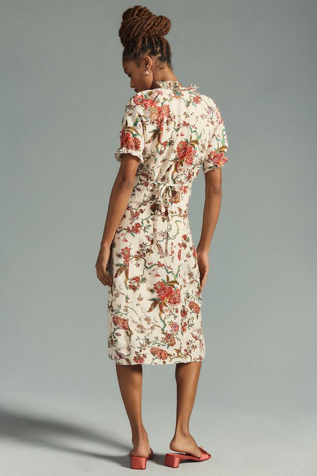 Pilcro Ruffle-Collar Buttondown Dress #1