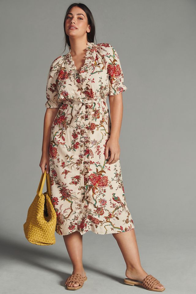 Pilcro Ruffle-Collar Buttondown Dress #6