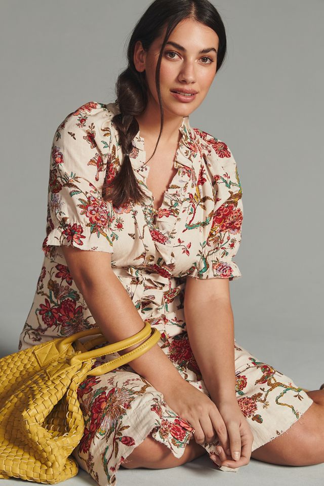 Pilcro Ruffle-Collar Buttondown Dress #4