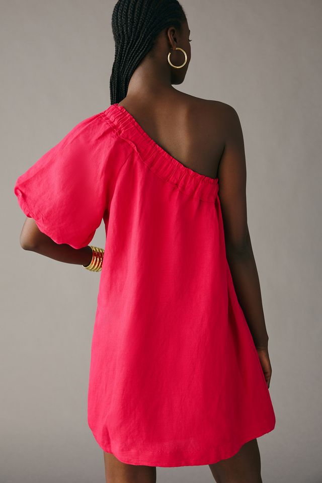By Anthropologie One-Shoulder Waistless Mini Dress #1