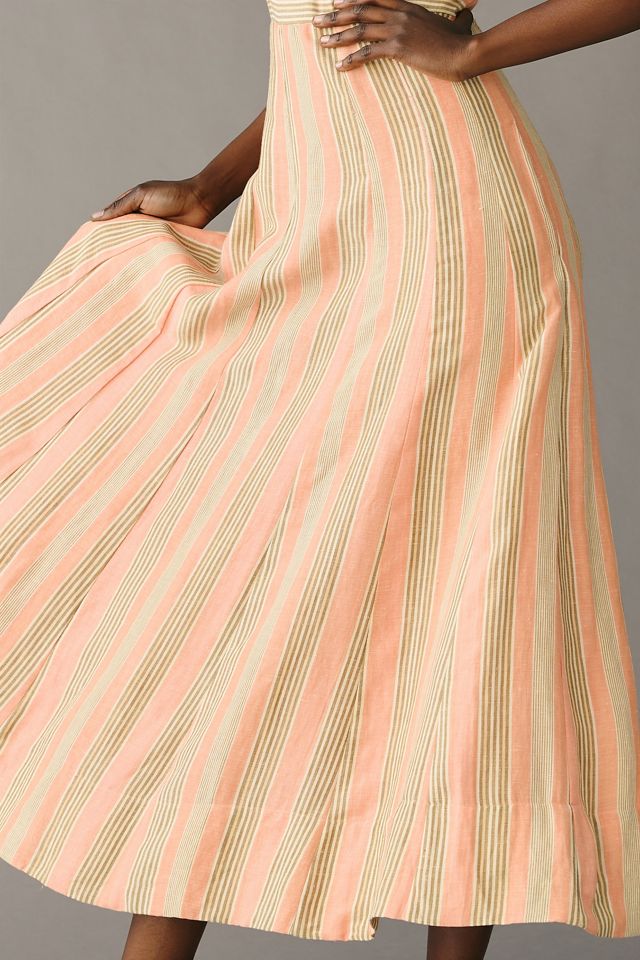 Maeve Square-Neck Tie-Back A-Line Dress #2