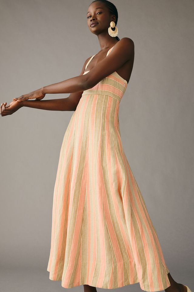Maeve Square-Neck Tie-Back A-Line Dress #3