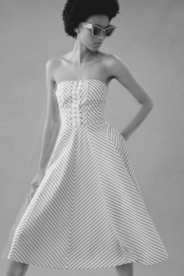 Maeve Strapless A-Line Dress #5