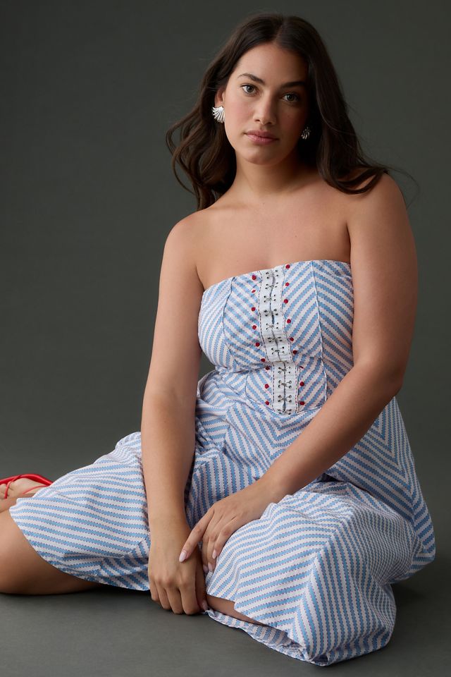 Maeve Strapless A-Line Dress #9