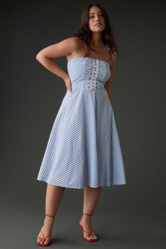 Maeve Strapless A-Line Dress #6