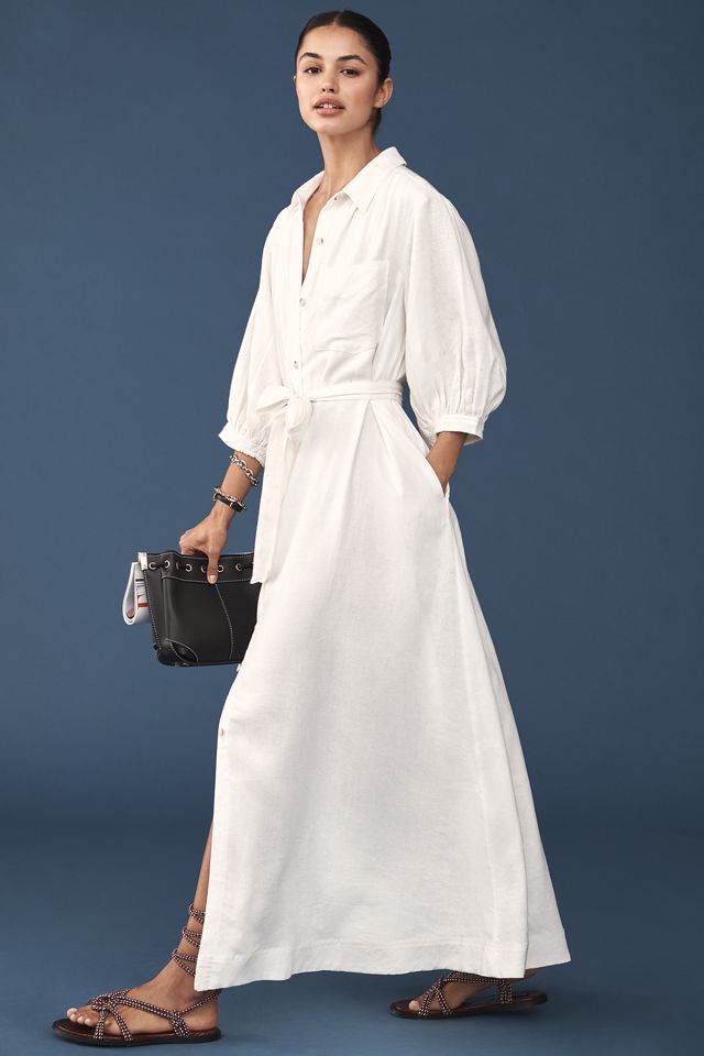 boden linen stripe dress Sleeveless Poplin Dress-Surf the Web Stripe main image 0