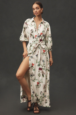 MAEVE THE MONA LINEN SHIRT DRESS 