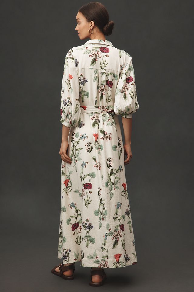 The Mona Linen Shirt Dress by Maeve #1