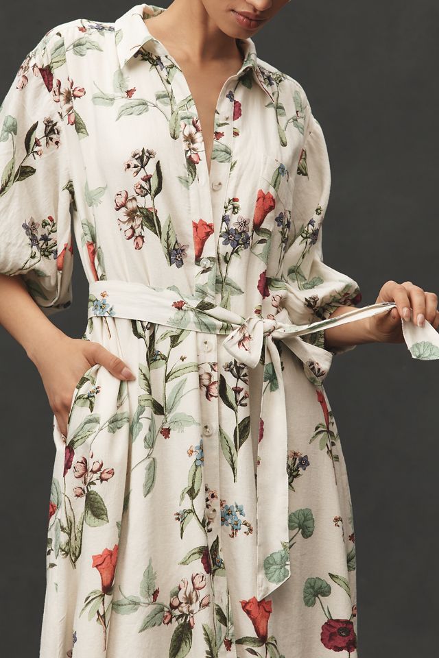 The Mona Linen Shirt Dress by Maeve #2