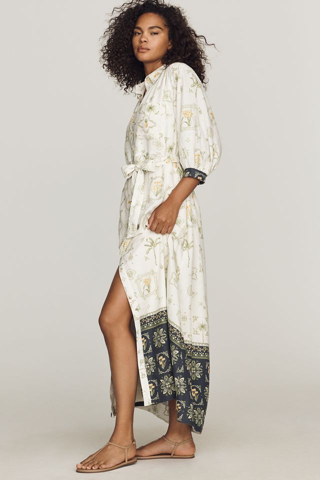 Mona Linen Shirt Dress by Maeve | Anthropologie
