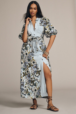 MAEVE THE MONA LINEN SHIRT DRESS 