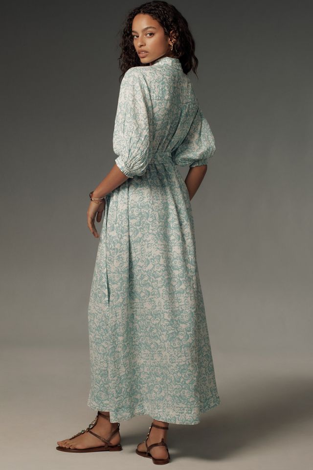 The Mona Linen Shirt Dress by Maeve #1