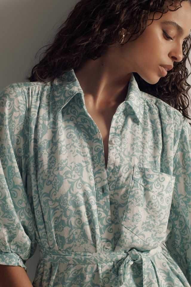 The Mona Linen Shirt Dress by Maeve #2