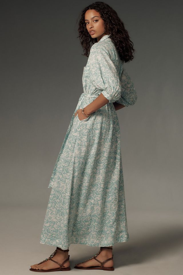 The Mona Linen Shirt Dress by Maeve #3