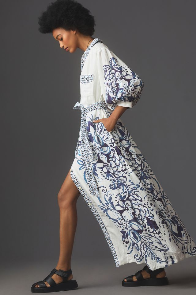 The Mona Linen Shirt Dress by Maeve #1