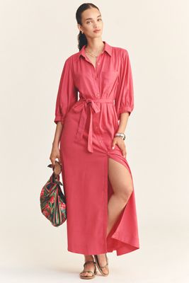 The Mona Linen Shirt Dress by Maeve