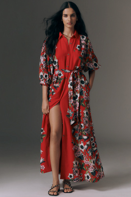 The Mona Linen Shirt Dress by Maeve | Anthropologie