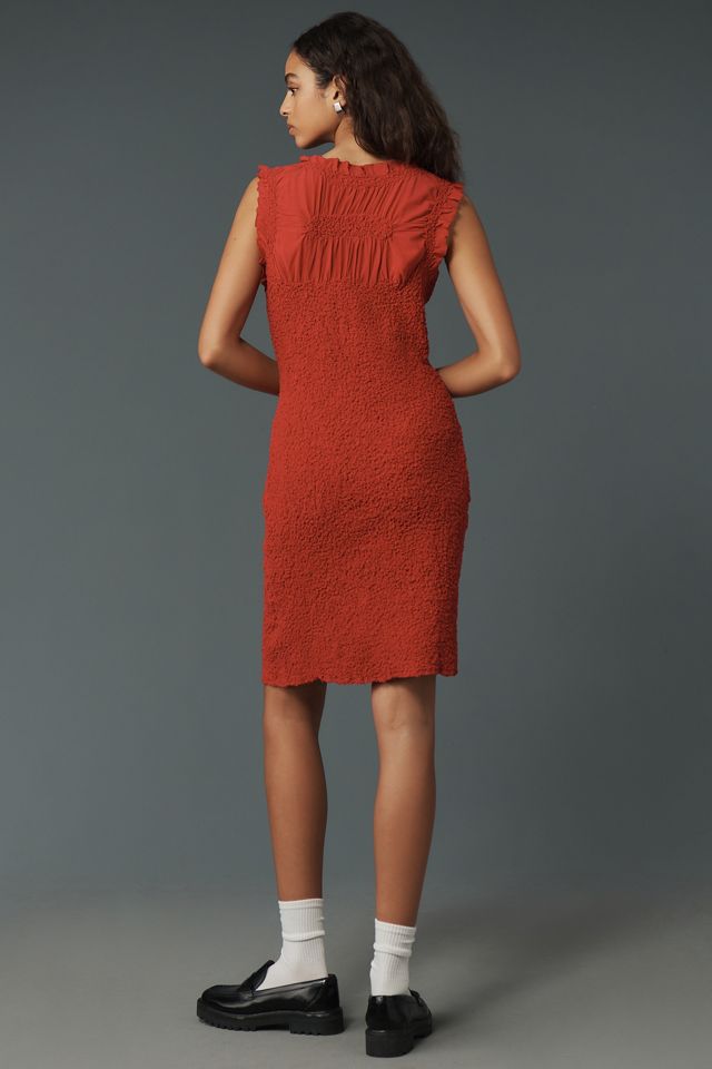 By Anthropologie Mock-Neck Textured Dress #1