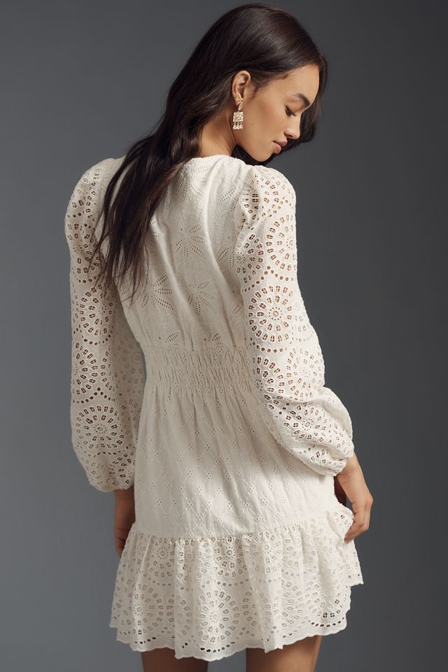The Somerset Mini Dress: Long-Sleeve Eyelet Edition #1
