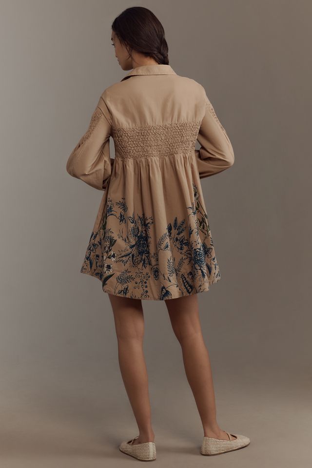 Maeve Smocked Shirt Dress #1
