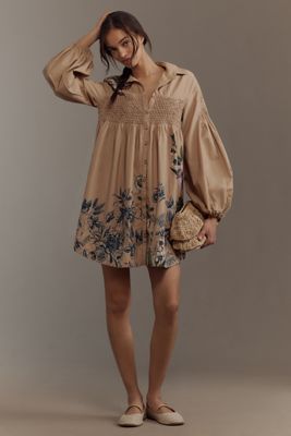 The Irene Linen Shirt Dress by Maeve | Anthropologie 