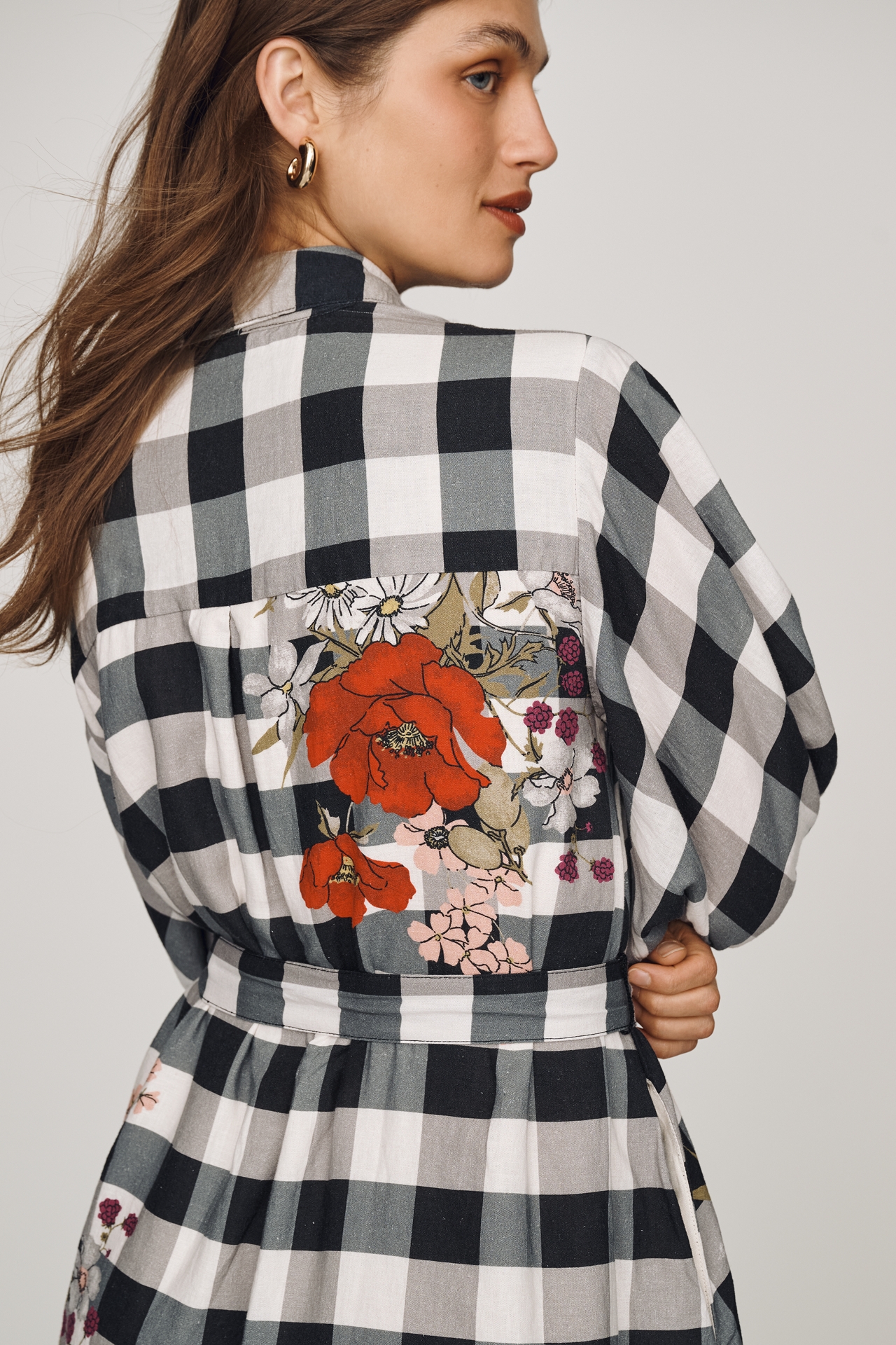 Mona Linen Mini Shirt Dress by Maeve