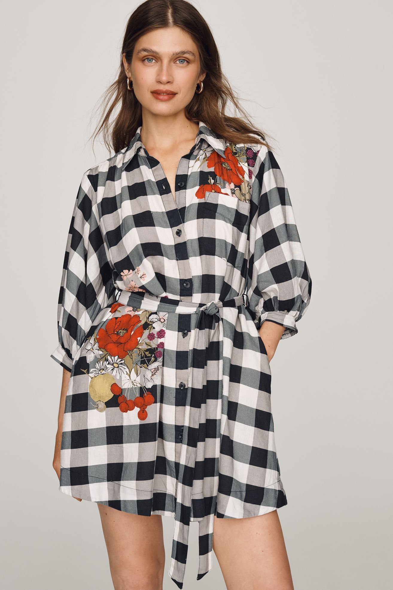 Maeve Bettina Cotton Midi Shirtdress
