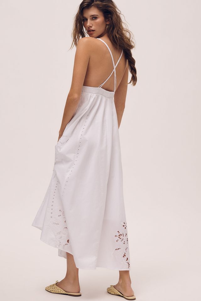 Maeve Cotton Eyelet Midi Dress #1