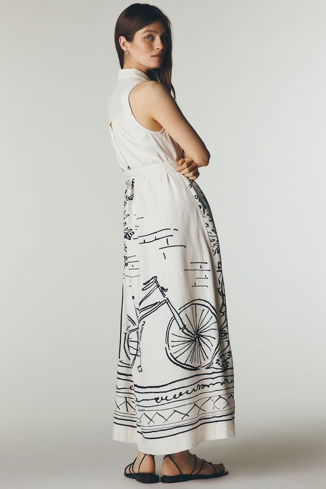 Mona Miki Lowe Linen Shirt Dress by Maeve | Anthropologie