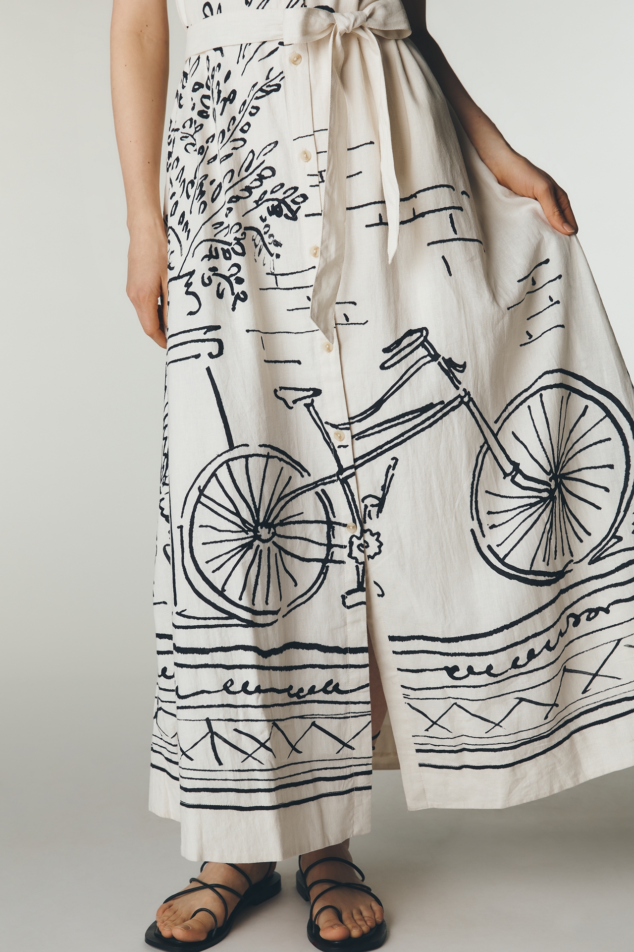 The Mona Miki Lowe Linen Shirt Dress by Maeve