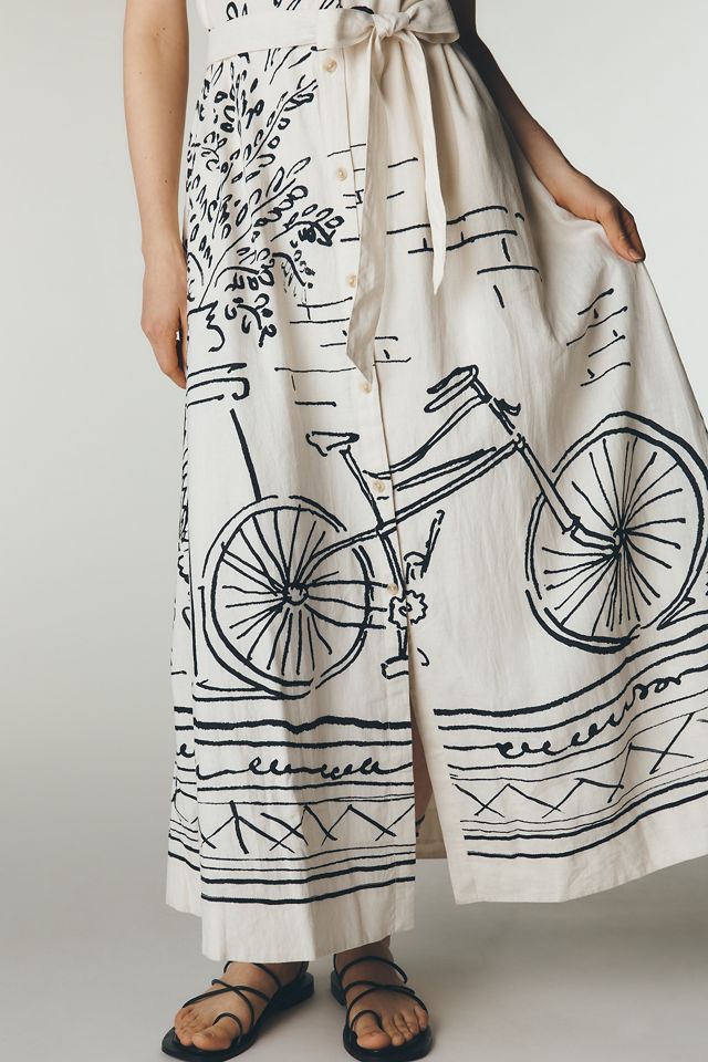Mona Miki Lowe Linen Shirt Dress by Maeve | Anthropologie