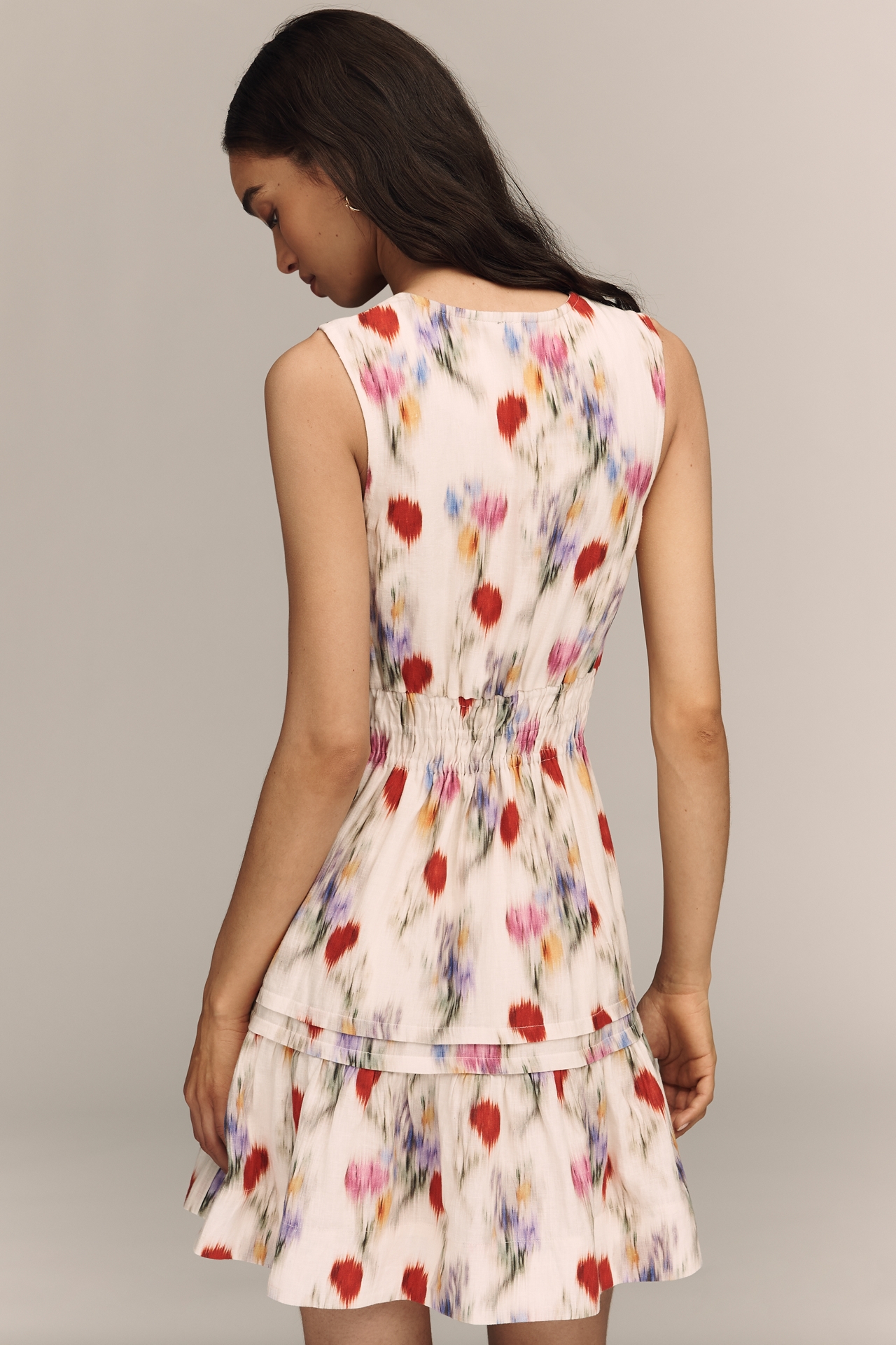 The Somerset Linen Sleeveless Mini Dress