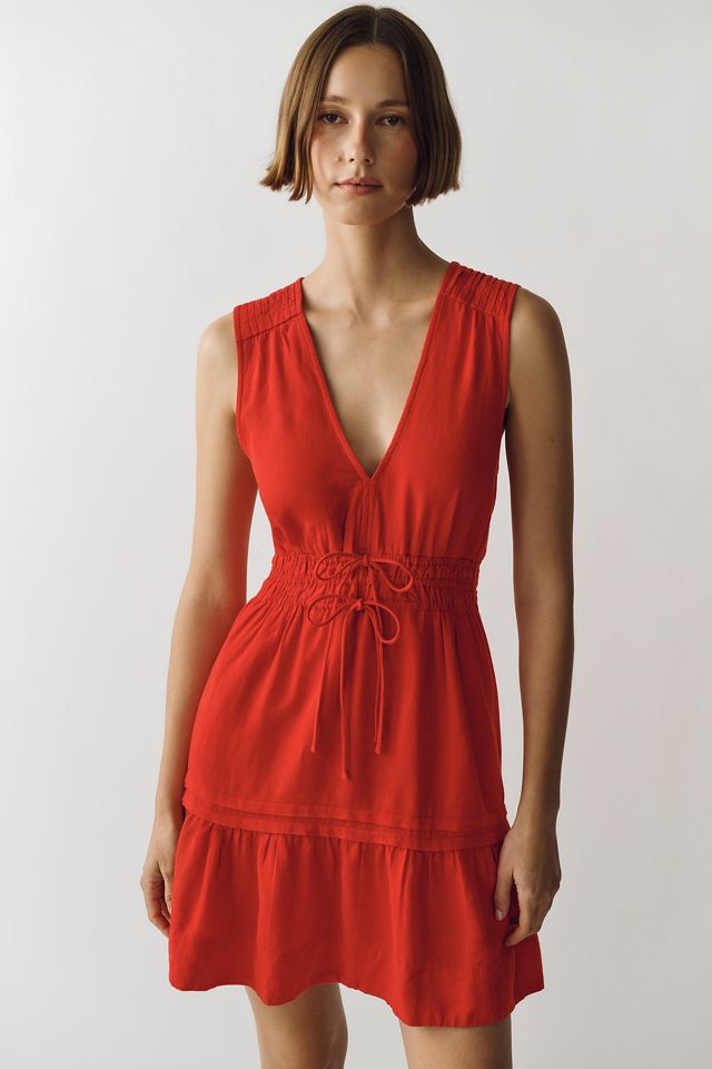 By Anthropologie Somerset Linen Blend Sleeveless Mini Dress #3