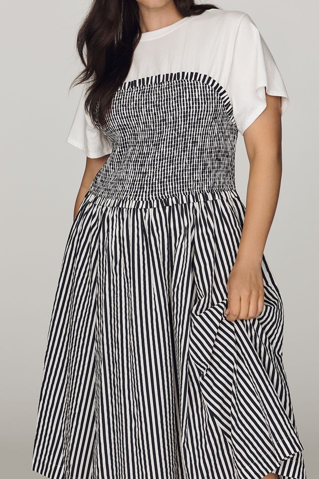 Maeve 100% Cotton Twofer Fit & Flare Dress #5