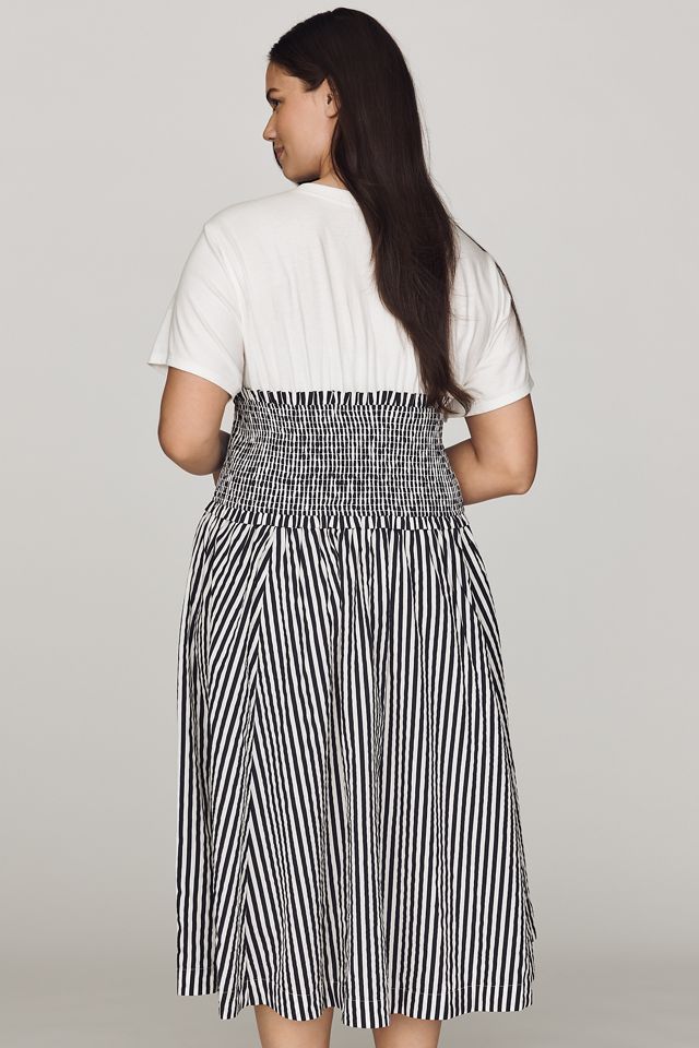 Maeve 100% Cotton Twofer Fit & Flare Dress #6