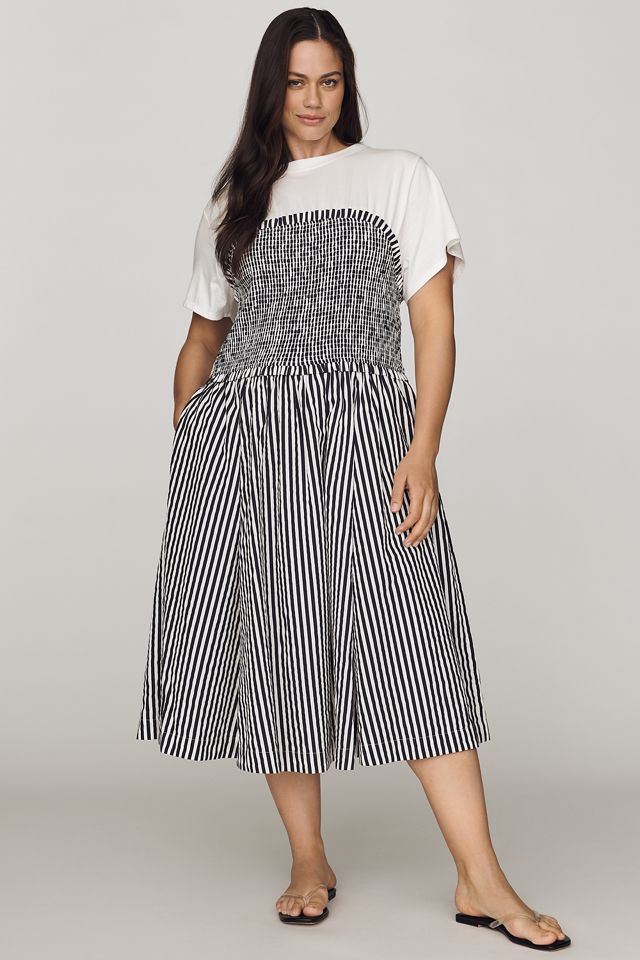 Maeve 100% Cotton Twofer Fit & Flare Dress #4