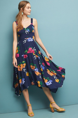 anthropologie vivienne maxi dress Maeve Vivienne Maxi Dress In Blue