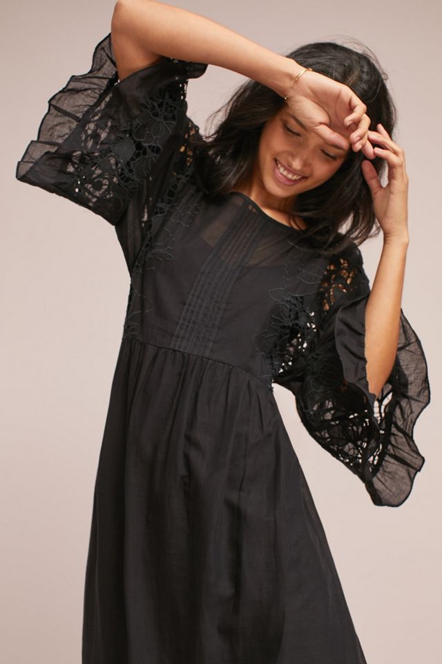 Meadow Flutter-Sleeve Dress #1