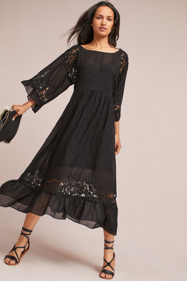 Meadow Flutter-Sleeve Dress