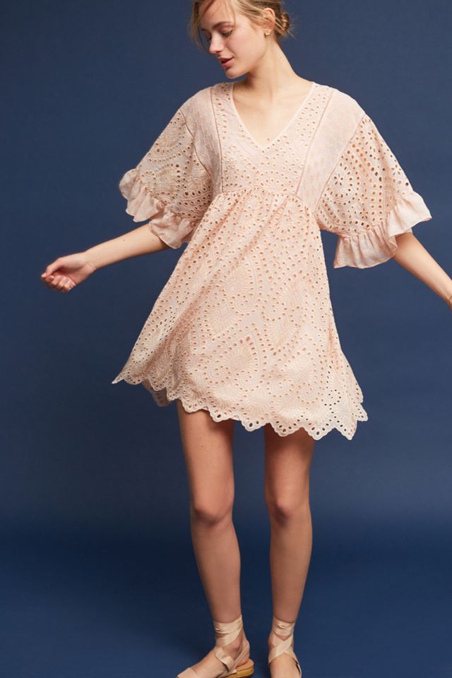 Brooke Eyelet Swing Dress #1