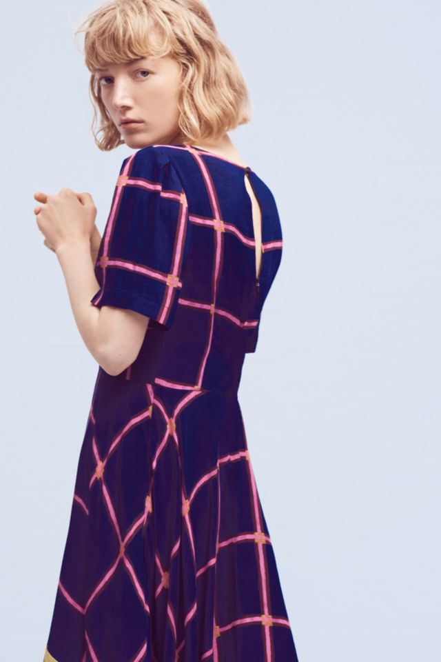 Striped Pane Midi Dress #3