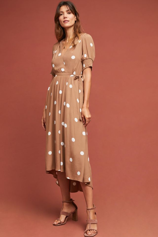 Anthropologie polka dot store dress