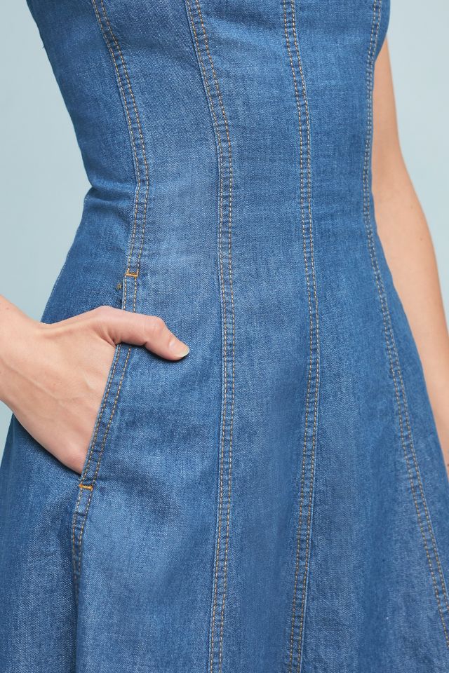 Anthropologie jean outlet dress