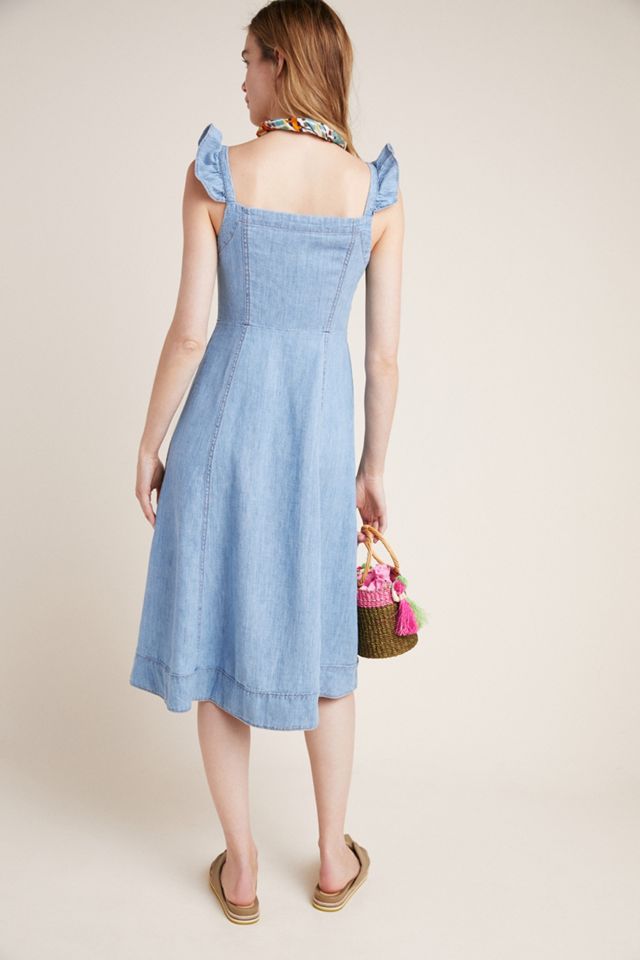 Rostand Button-Front Midi Dress #1