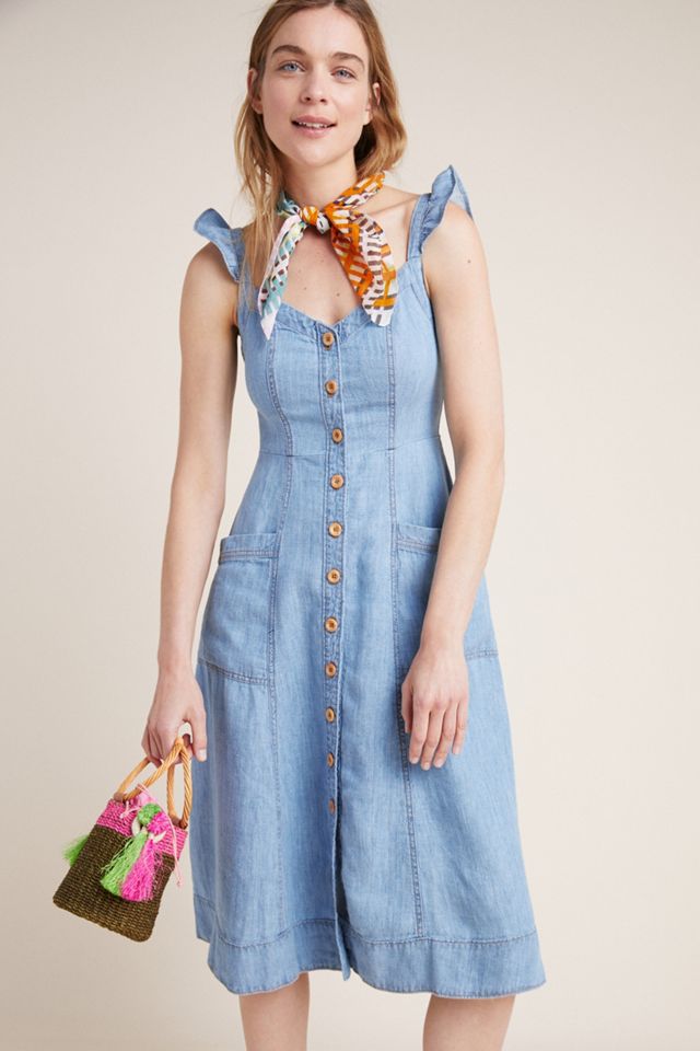Rostand Button-Front Midi Dress #2
