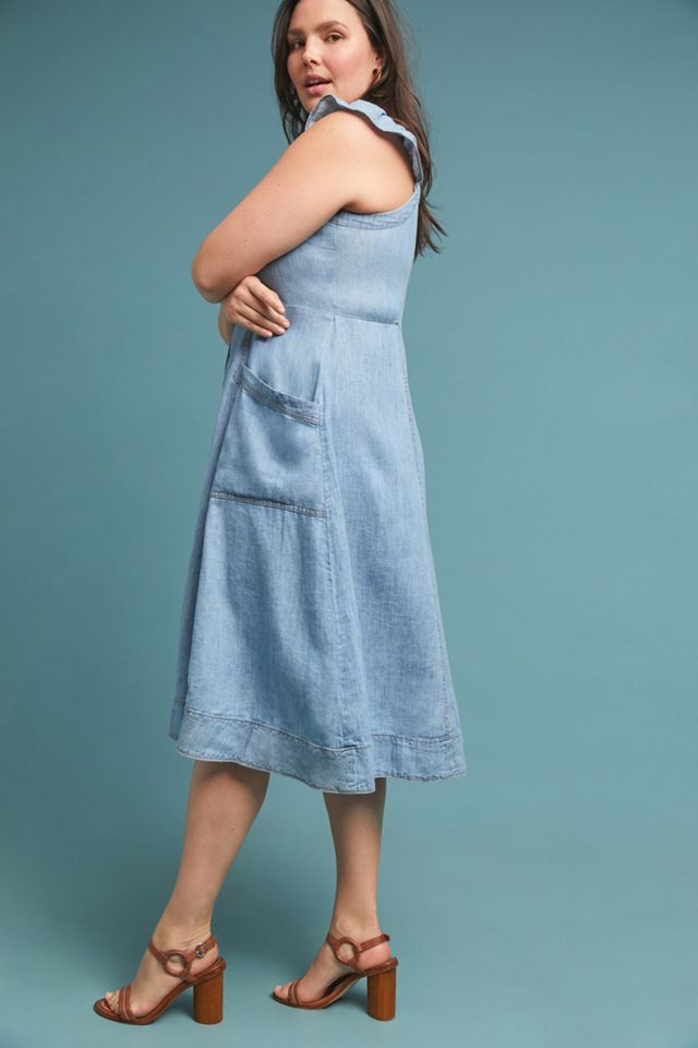 Rostand Button-Front Midi Dress #7