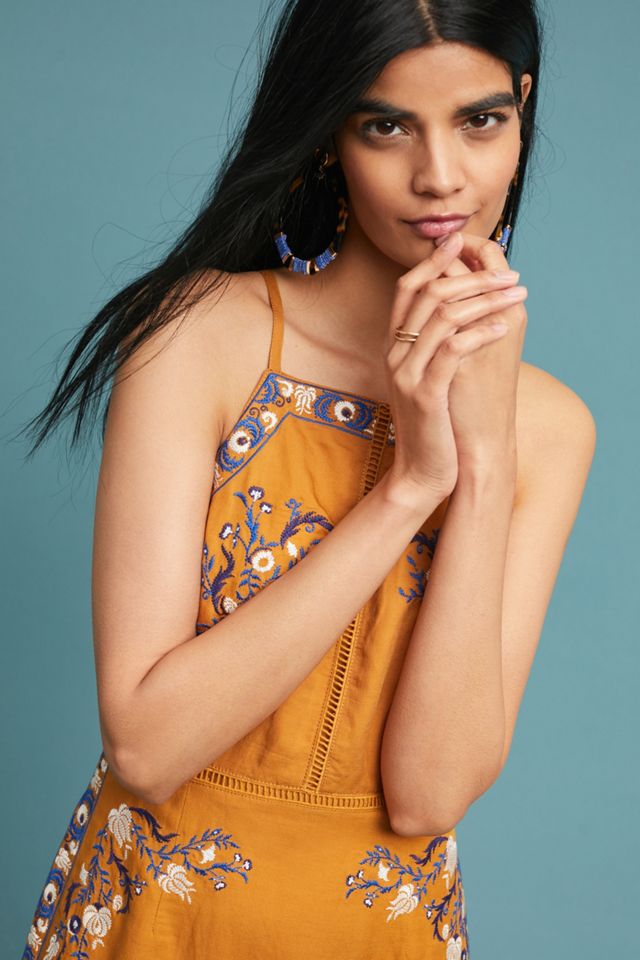 Cerulean Embroidered Shift Dress #2
