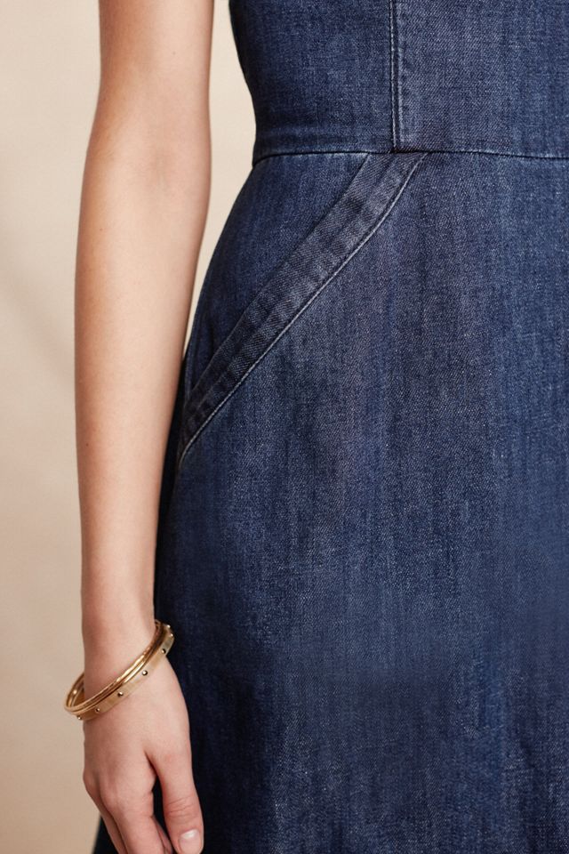 Strapless Denim A-Line #3