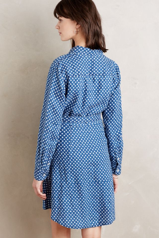 Dotted Linen Shirtdress #3
