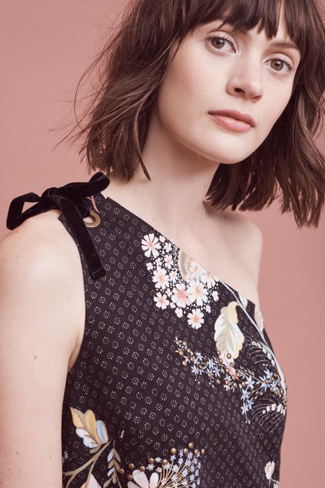 strapless open back dress One Shoulder Crystal Drop Short Dress One Shoulder & Crystal Drop Deta   The Dress Outlet